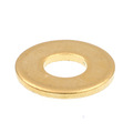 Prime-Line Flat Washer, Fits Bolt Size #8 , Brass Brass Finish, 100 PK 9079628